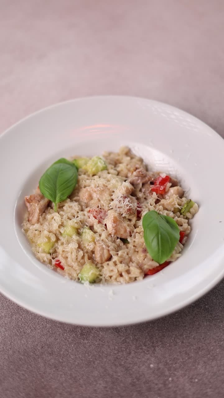 el risotto de pollo