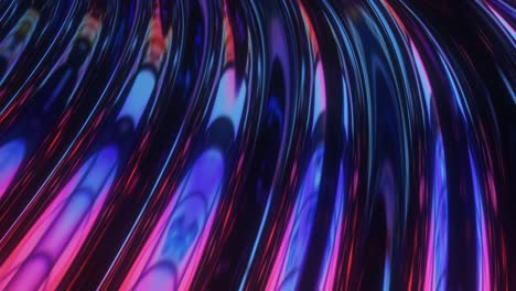 purple blue futuristic wave fluid flowing gradient reflective surface - 4k seamless vj loop motion background animation