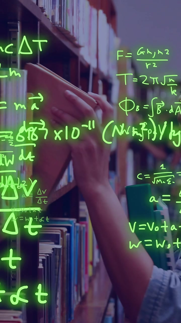 Animation of scientific data processing over female student
