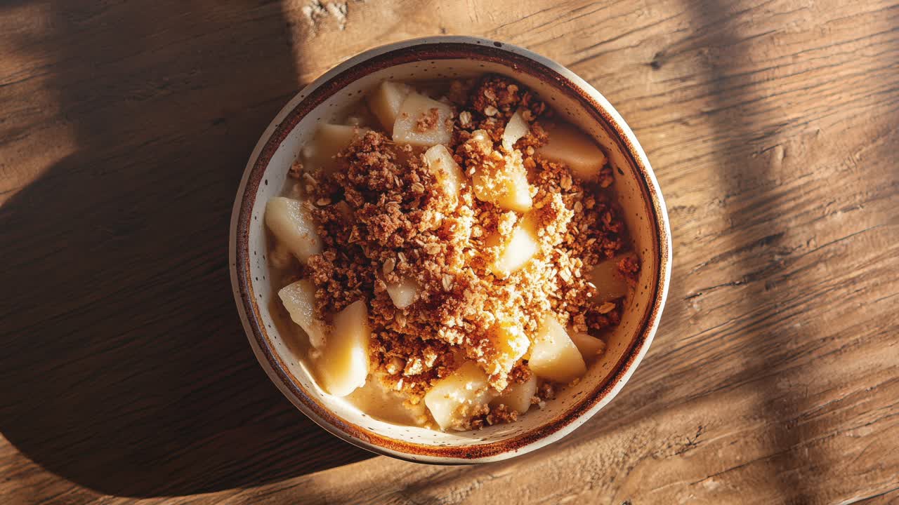 おいしいアップルクランブル オートミール