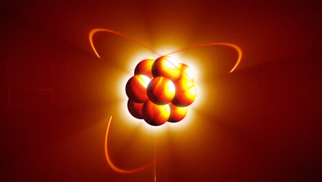 Animación-Del-átomo-Con-Neutrones-Y-Protones.-Símbolo-De-La-Ciencia