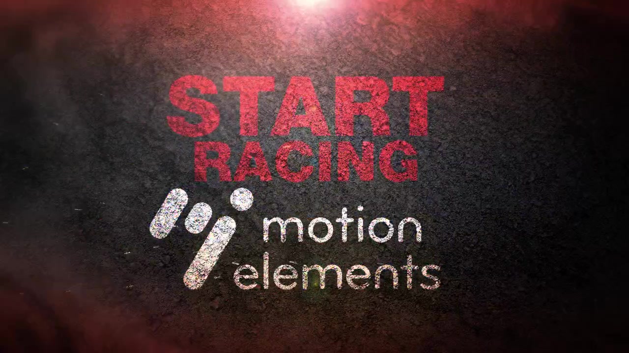 Dynamic Racing Countdown and Title Reveal Animation