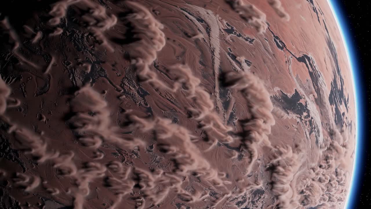 Dusty Martian Landscape