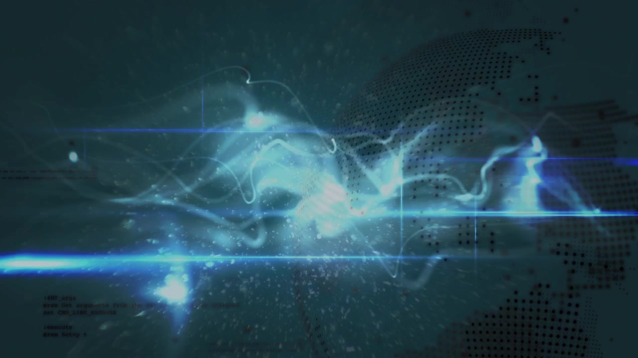 Animation of data processing over globe