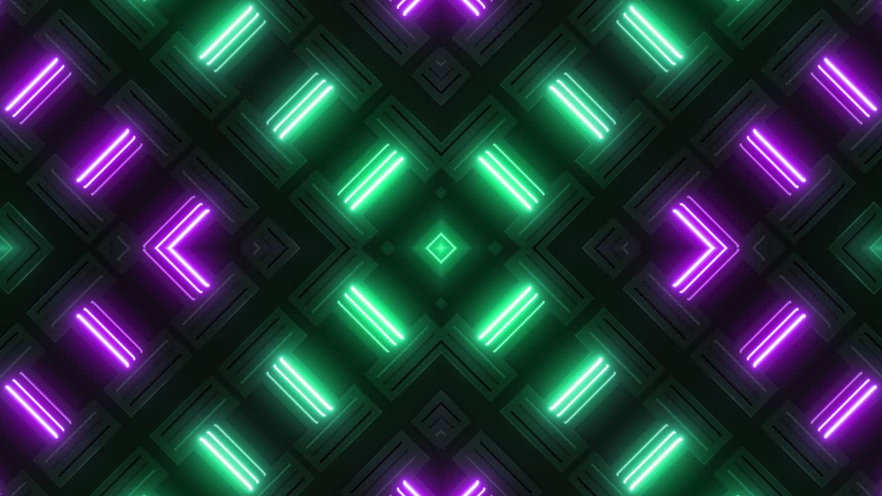 Disegno geometrico al neon