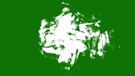 salpicaduras de pintura abstractas sobre un fondo verde