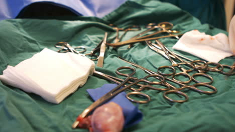 enfoque de los instrumentos médicos