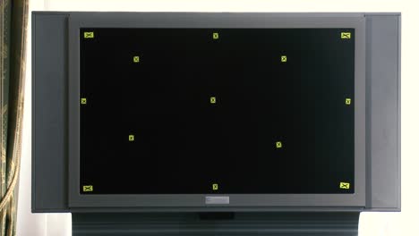 televisores con cruces de calibración