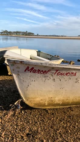 old fishing boats at the beach