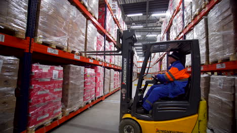 warehouse forklift operation