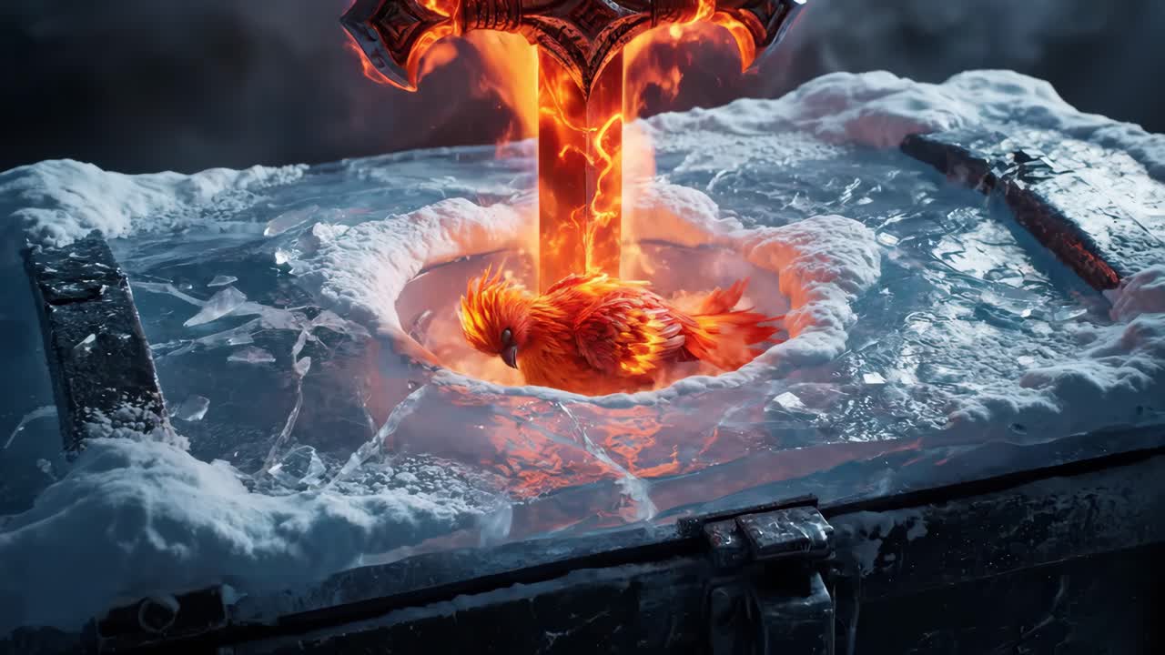 A Phoenix trapped in ice
