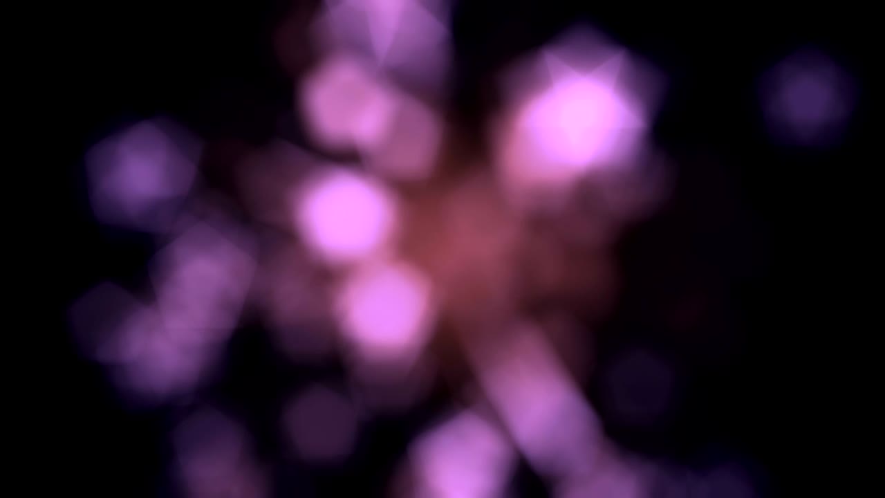 bokeh de luz en movimiento caliente