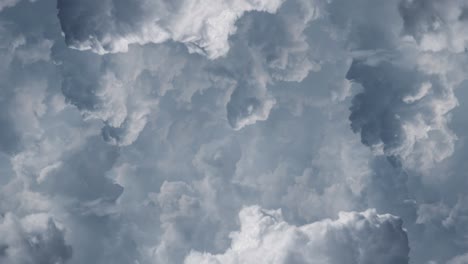 animation of white clouds in the clear sky