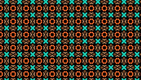 patrón geométrico de trama abstracta sin fisuras con círculos, líneas y rombos en colores verde, gris y azul