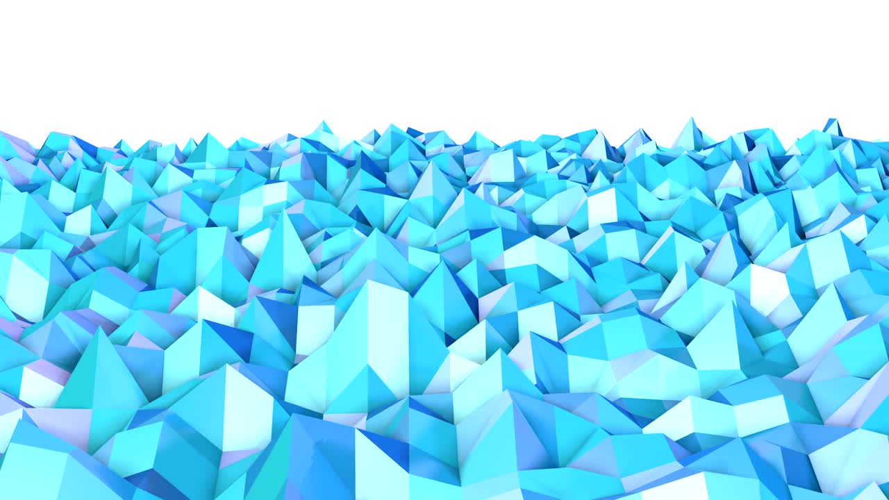 추상적인 단순한 파란색 보라색 낮은 폴리 3d 표면은 3d 만화 배경으로 부드러운 기하학적 낮은 포리 모션 배경은 순수한 파란 파란색 다각형을 이동합니다.