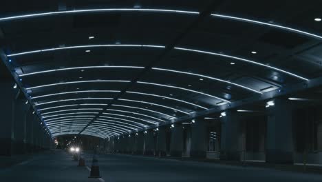 traffic tunnel, reading terminal market, convention center, philadelphia, night