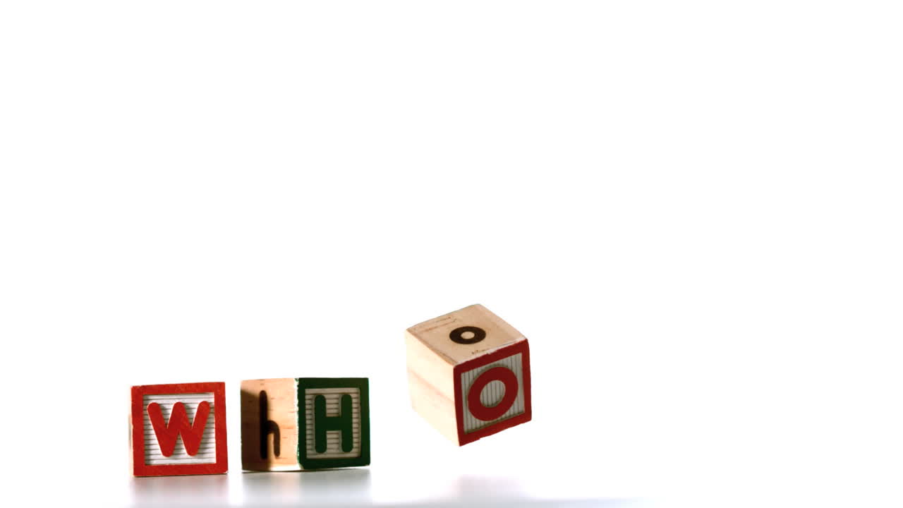 bloques de ortografía que se caen sobre