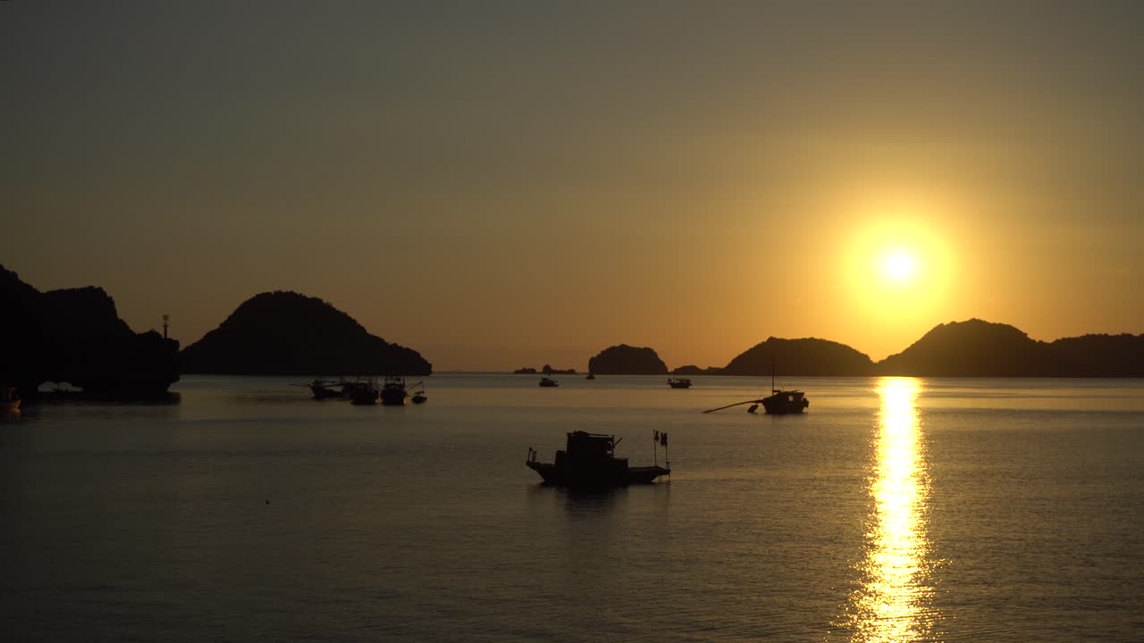 Stunning sunset in south east asia