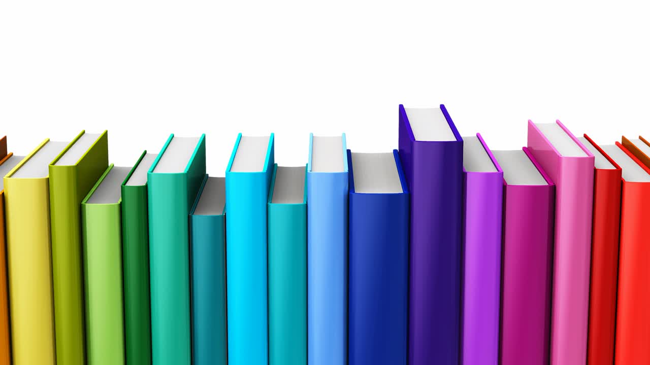 이 없는 루핑 컬러 하드 커버 책