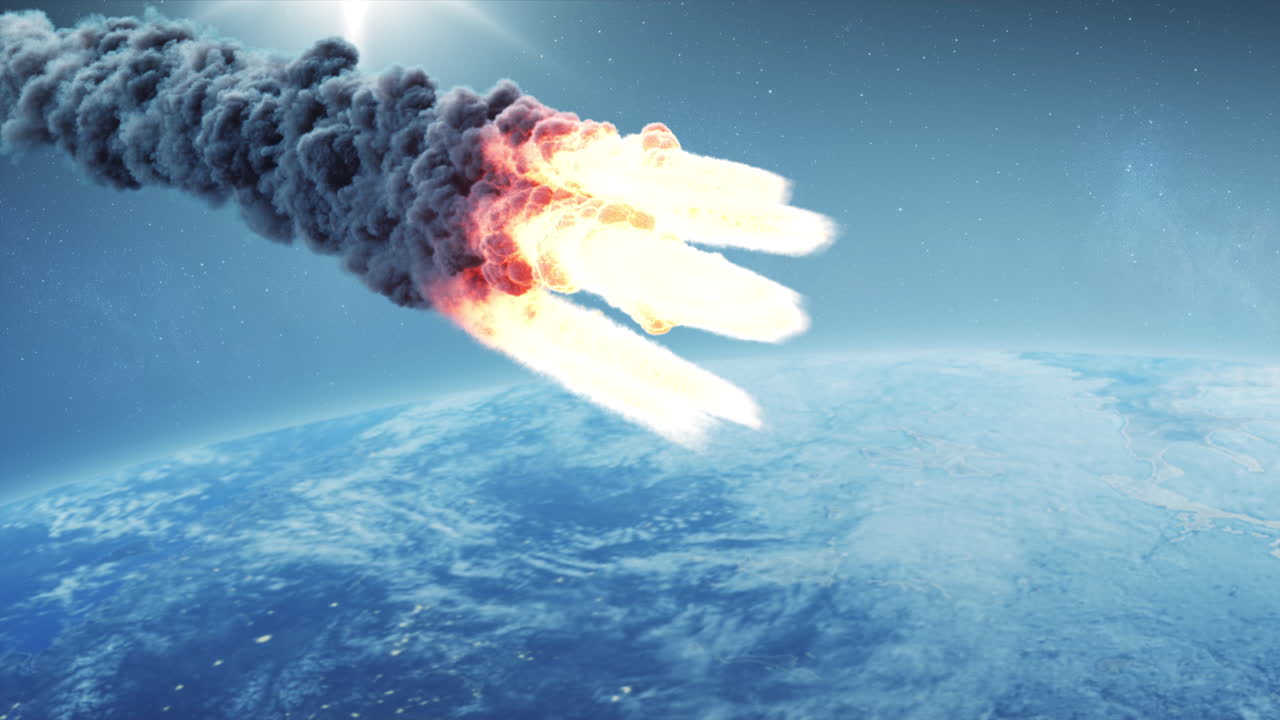 impacto de un asteroide en la tierra