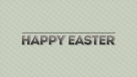 cheerful easter greeting card with stylish font and striped background