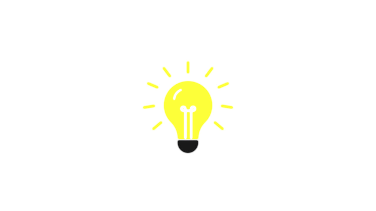 Lampadina Animata che si Accende e si Spegne