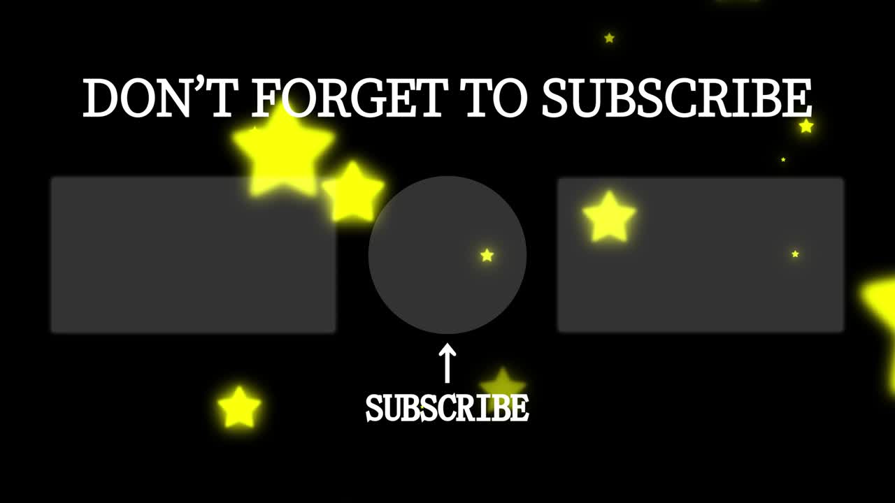 객체 조명 엔드 카드 엔딩 스크린 모션 그래픽