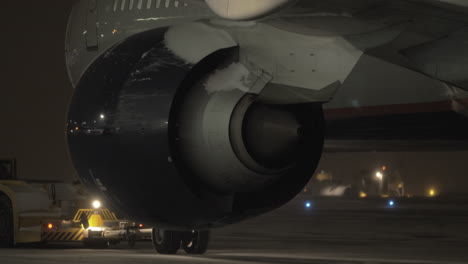 A-closeup-of-an-airplane-engine-from-the-back