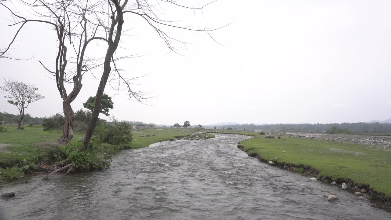 인도 와 부탄 의 자연 아름다움 국경 이나 고원