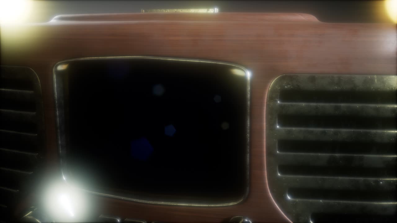 구식 빈티지 레트로 라디오