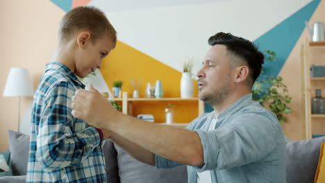 father and son interaction