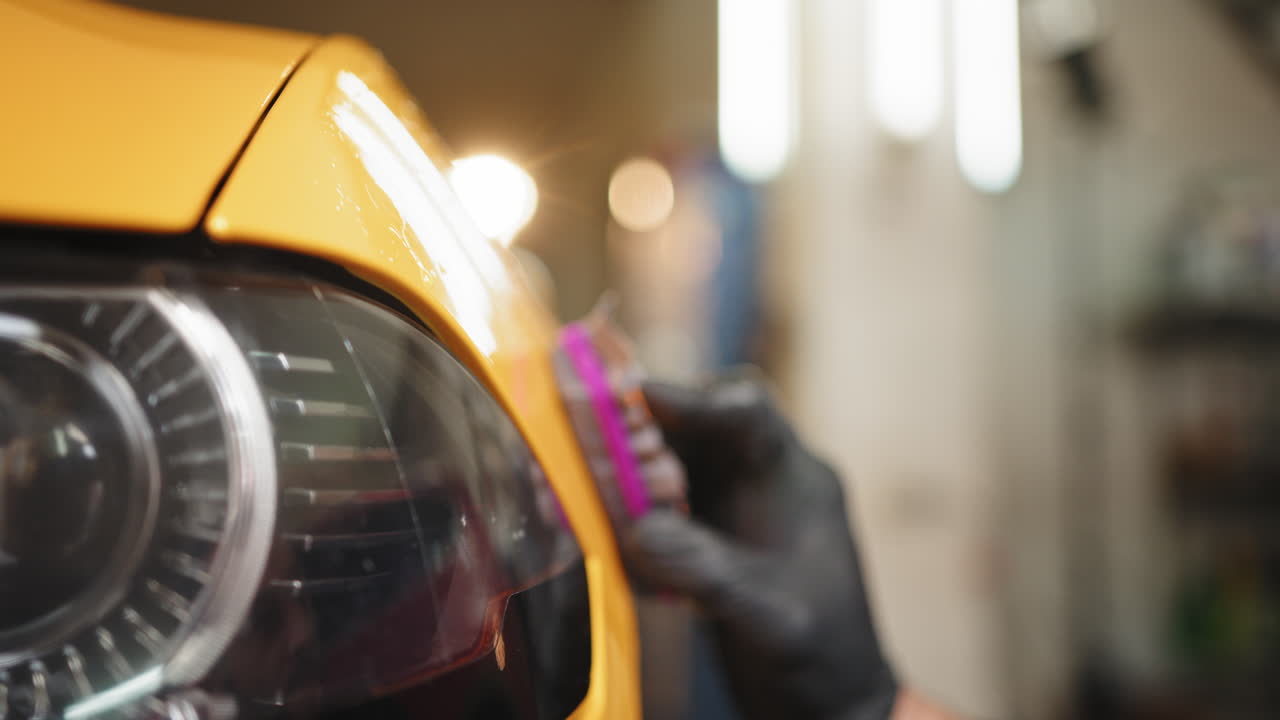 detalles de automóviles en un garaje