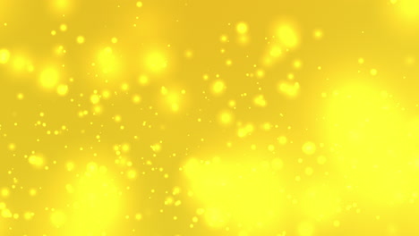 yellow particle animation looping for abstract presentation background