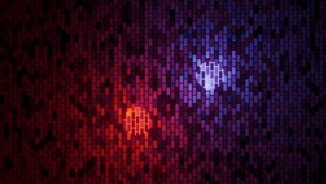 red and blue dots are falling. abstract animation