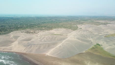 dunes in the mexican beach of chachalacas in veracruz