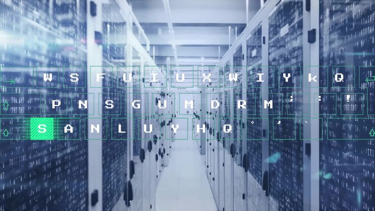 Animation of data processing over computer servers