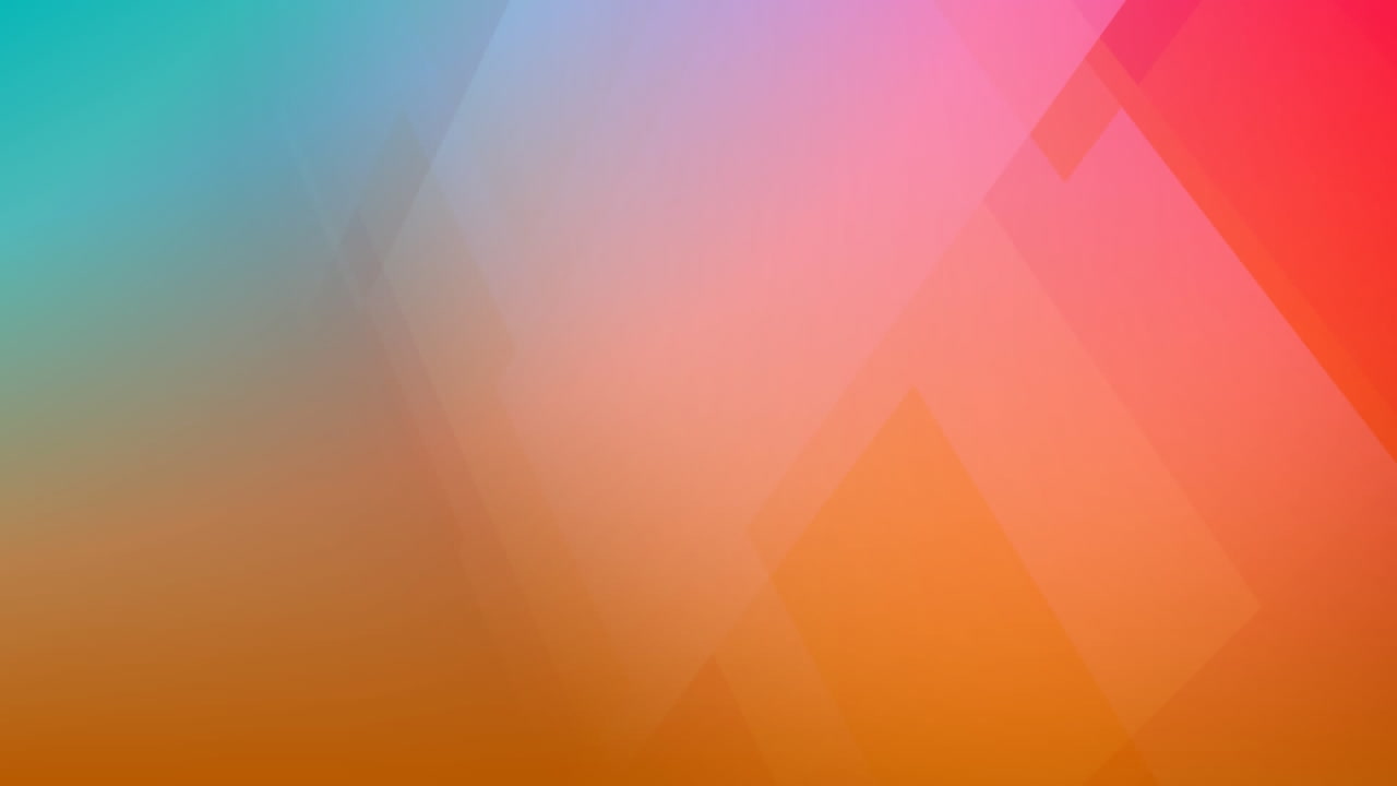 cuadrángulos translúcidos sobre un fondo suave y multicolor