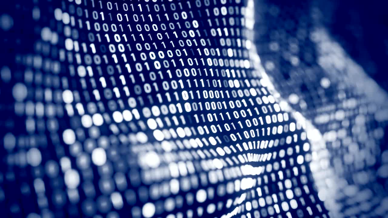 4K Abstract Binary Matrix.