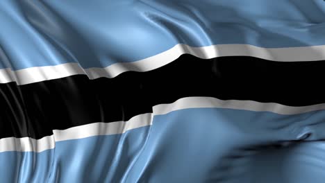 waving flag of botswana