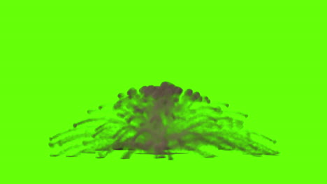 smoke or dust cloud effect on green screen