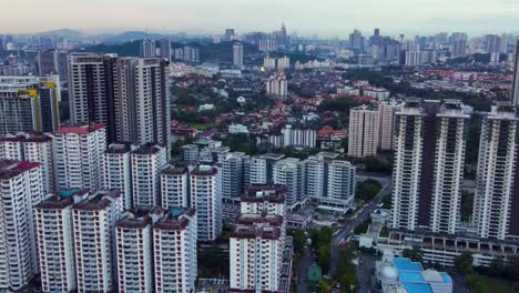 drone voew in bukit jalil, kuala lumpur, malaysia