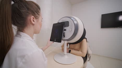 un sistema de imágenes faciales de análisis digital inteligente de la piel para salones de belleza