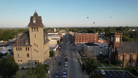 aerial push in richmond kentucky near eastern kentucky university