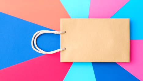 maqueta de la marca de la bolsa de papel de venta de compras del viernes negro