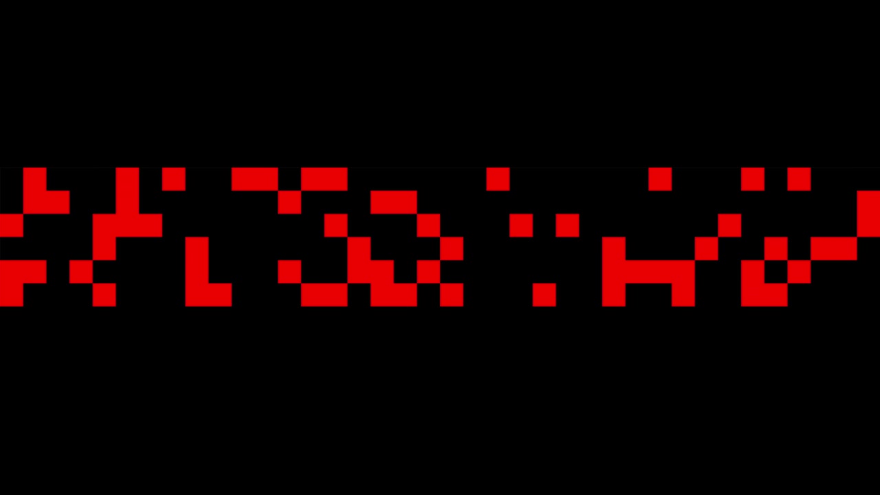 Red squares descending pattern