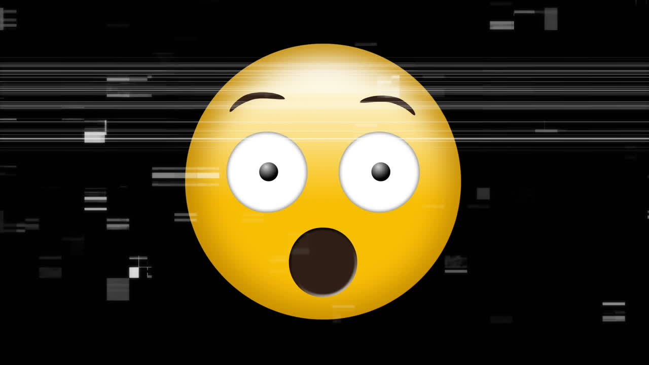 animación del emoji amarillo asombrado