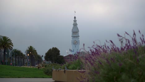 Edificio-Del-Ferry-De-San-Francisco-Desde-El-Parque-Ricon