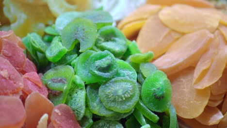 dried fruits: kiwi, mango, and papaya