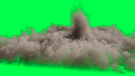 explosion green screen