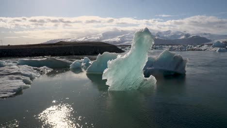 several views of the jokulsarlon glacier lagoon